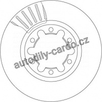 Brzdový kotouč TRW DF7237 - MAZDA B-SERIA 98-