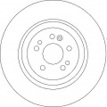 Brzdový kotouč TRW DF4222 -MERCEDES W163 ML270-ML500