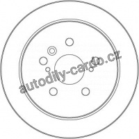 Brzdový kotouč TRW DF7257 - LEXUS RX300/400 03-