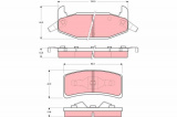 Sada brzdových destiček TRW GDB4015 - PONTIAC Grand Prix 88-93