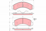 Sada brzdových destiček TRW GDB4021 - FORD AEROSTAR 92-93
