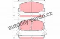 Sada brzdových destiček TRW GDB869 - TOYOTA