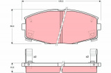 Sada brzdových destiček TRW GDB880 - TOYOTA