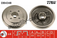 Brzdový buben TRW DB4348 -