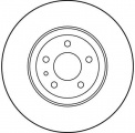 Brzdový kotouč TRW DF1749 - ALFA ROMEO 156, 147
