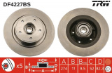 Brzdový kotouč TRW DF4227BS - s ložiskem