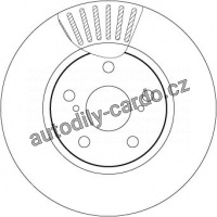 Brzdový kotouč TRW DF7340 - LEXUS IS220D 05-