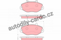 Sada brzdových destiček TRW GDB1573 - FORD TRANSIT
