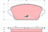 Sada brzdových destiček TRW GDB3291 - NISSAN PRIMERA