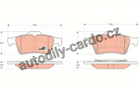 Sada brzdových destiček TRW GDB3292 - NISSAN PRIMERA