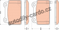 Sada brzdových destiček TRW GDB3488 - MITSUBISHI LANCER EVO 08-