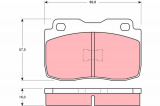 Sada brzdových destiček TRW GDB359 - FIAT UNO 45 84-87