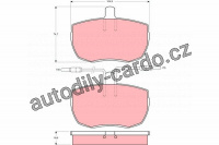 Sada brzdových destiček TRW GDB342 - IVECO