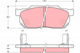 Sada brzdových destiček TRW GDB325 - HONDA CIVIC
