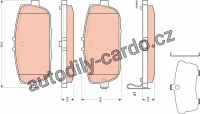 Sada brzdových destiček TRW GDB3402 - MAZDA MX-5