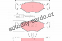 Sada brzdových destiček TRW GDB960 - FIAT FIORINO
