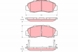 Sada brzdových destiček TRW GDB3196 - HONDA INTEGRA