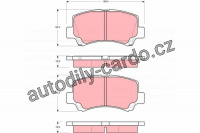 Sada brzdových destiček TRW GDB3221 - SUZUKI WAGON