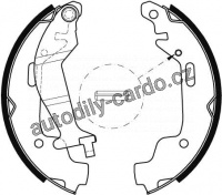 Sada brzdových čelistí TRW GS8468 - OPEL AGILA