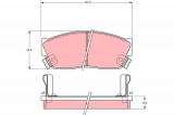 Sada brzdových destiček TRW GDB750 - HONDA CIVIC