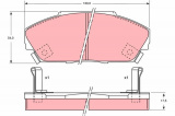 Sada brzdových destiček TRW GDB733 - HONDA ACCORD