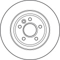 Brzdový kotouč TRW DF4844 - VOLVO S80 II 06-