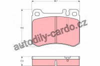 Sada brzdových destiček TRW GDB929 - MERCEDES R107