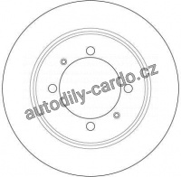 Brzdový kotouč TRW DF1410 - MITSUBISHI GALANT