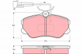 Sada brzdových destiček TRW GDB1095 - FIAT CROMA
