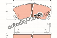 Sada brzdových destiček TRW GDB883 - SUZUKI SWIFT