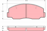 Sada brzdových destiček TRW GDB1096 - TOYOTA