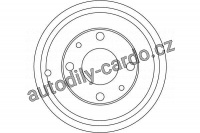Brzdový buben TRW DB4158 - FIAT PUNTO