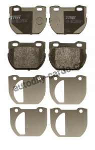 Sada brzdových destiček TRW GDB1666 - LANDROVER DEFENDER 01-