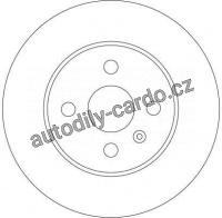 Brzdový kotouč TRW DF4344 - OPEL MERIVA