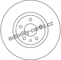 Brzdový kotouč TRW DF4025 - ALFA ROMEO 156