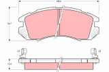 Sada brzdových destiček TRW GDB989 - SUBARU IMPREZA, LEGACY