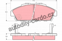 Sada brzdových destiček TRW GDB996 - HONDA ACCORD