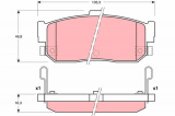 Sada brzdových destiček TRW GDB3181 - NISSAN ALMERA