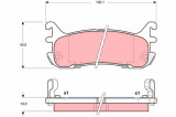 Sada brzdových destiček TRW GDB3129 - MAZDA MX-5 II