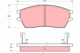 Sada brzdových destiček TRW GDB3128 - HONDA PRELUDE III
