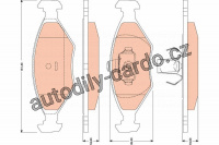 Sada brzdových destiček TRW GDB1751 - FIAT SIENA 02-
