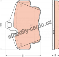Sada brzdových destiček TRW GDB1758 - PORSCHE BOXSTER S 06-