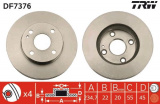 Brzdový kotouč TRW DF7376 - MAZDA 323 96-