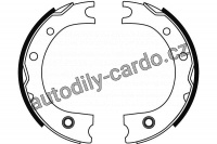 Sada brzdových čelistí TRW GS8716 - TOYOTA LAND CRUISER