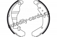 Sada brzdových čelistí TRW GS8724 - OPEL AGILA 03-