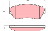 Sada brzdových destiček TRW GDB1170 - NISSAN SUNNY