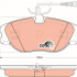 Sada brzdových destiček TRW GDB1148 - FIAT ULYSSE, PEUGEOT 806