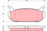 Sada brzdových destiček TRW GDB1140 - MAZDA 626