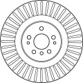 Brzdový kotouč TRW DF6013S -MERCEDES W164 ML 05-