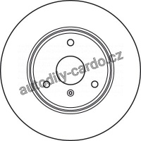 Brzdový kotouč TRW DF4961 - SMART FORTWO 07-